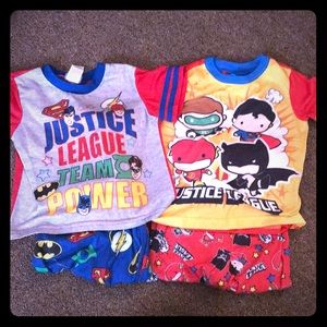 2 pairs SuperHero Pjs 4T